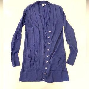 Halogen - 100% Merino Wool Long Cardigan